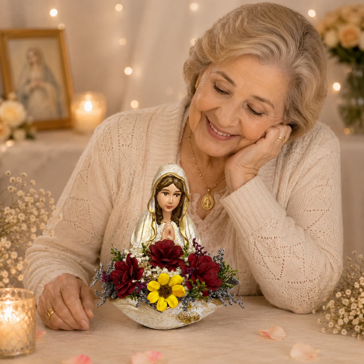 Maceta Virgen de Fátima 1