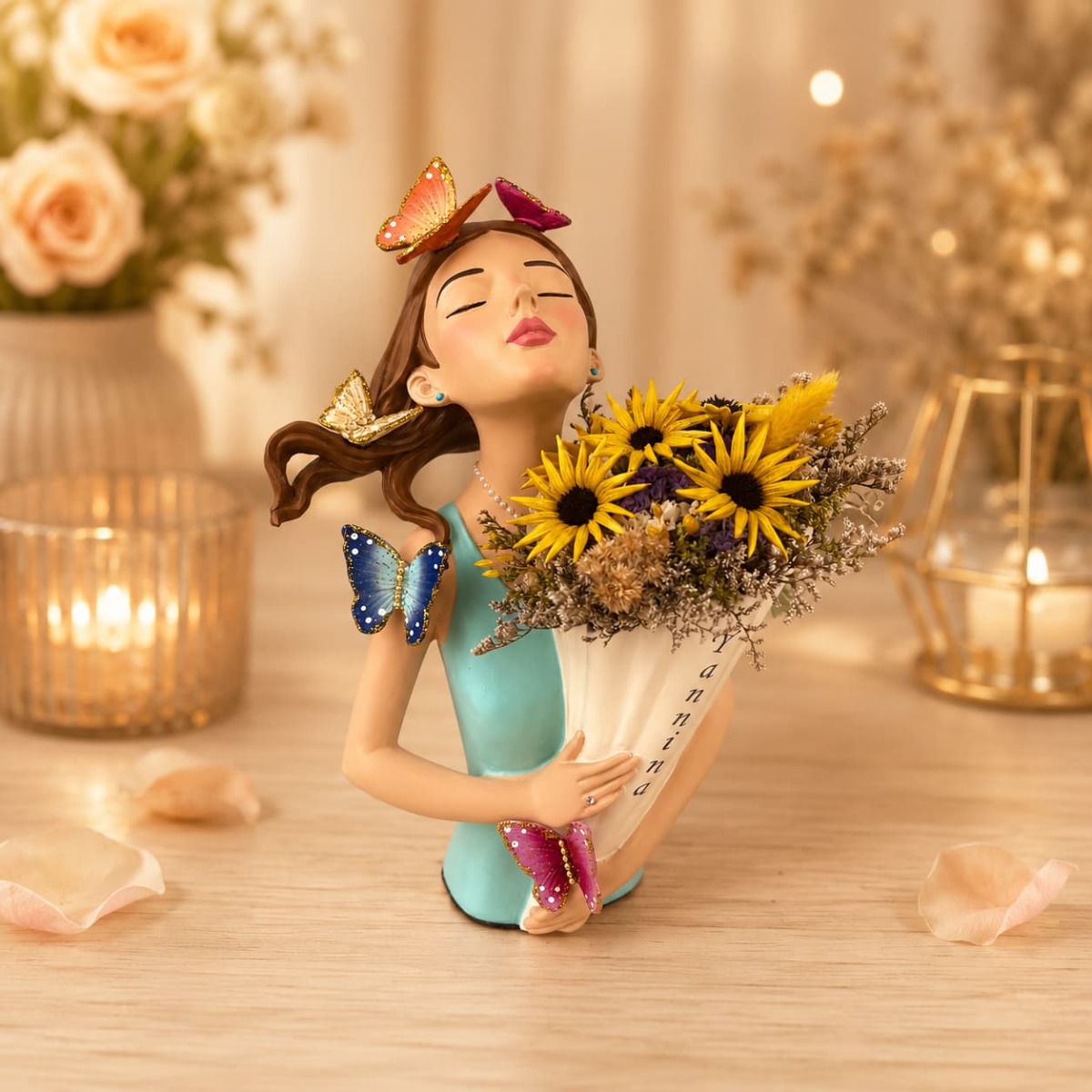 Florero Mujer Mariposa